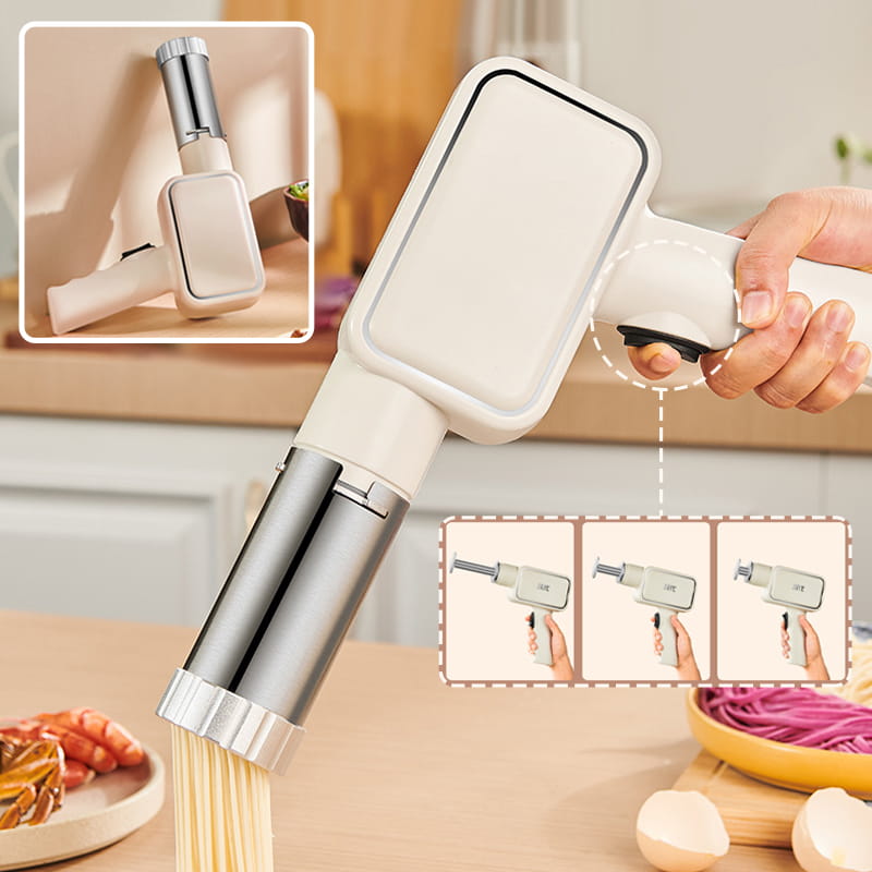 Multi-functional handheld electric pasta maker