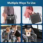 Expandable Pet Bike Basket – Comfortable & Safe Bicycle Carrier for Small Dogs and Cats