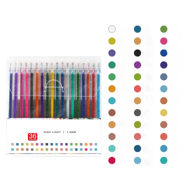 Sparkle Joy Gel Pens – Smooth Glitter Ink for Precise Artwork