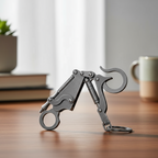 Stainless Steel EDC Keychain Tool, Compact and Lightweight