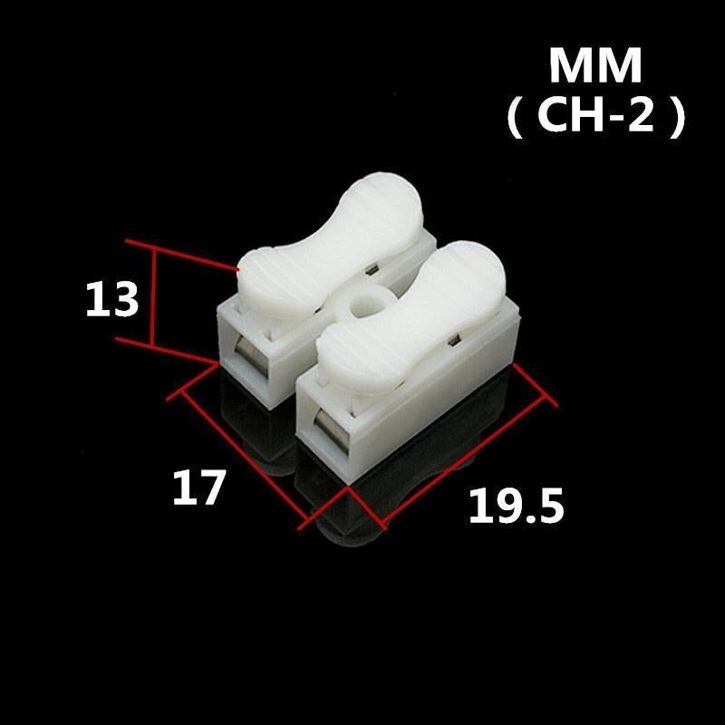 Self-locking push terminal connector