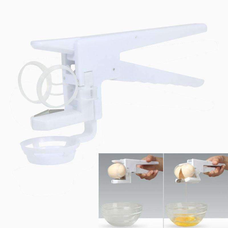 New Easy Egg Cracker Handheld York White Separator
