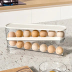 Egg Storage Box Automatic Scrolling Egg Holder Egg Storage Rack
