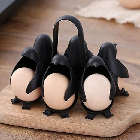 3-in-1 Egg Holder With Cute Penguin Design