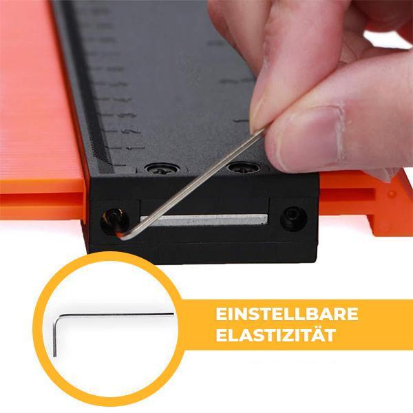 Contour gauge contour duplication gauge with lock