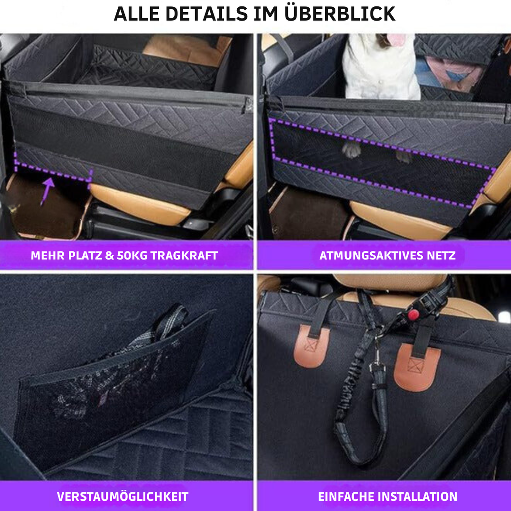 Waterproof Dog Mattress with Memory Foam for Safe & Comfortable Car Protection