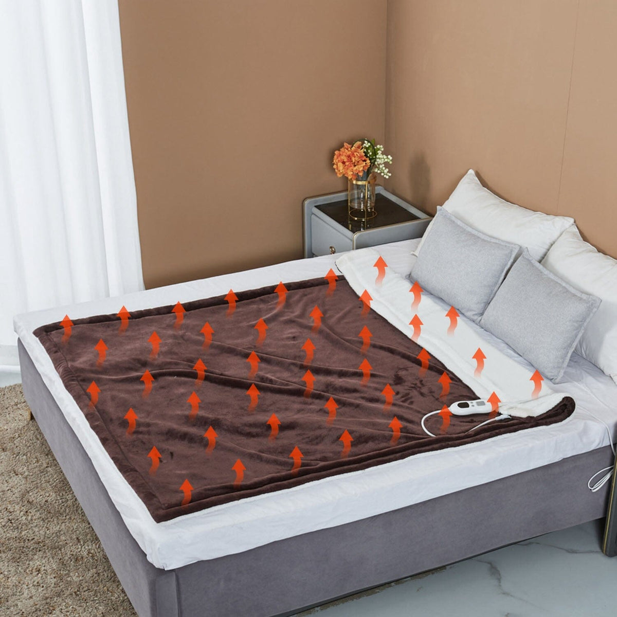 Electric Heated Flannel Blanket - CozyHeat