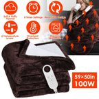 Electric Heated Flannel Blanket - CozyHeat