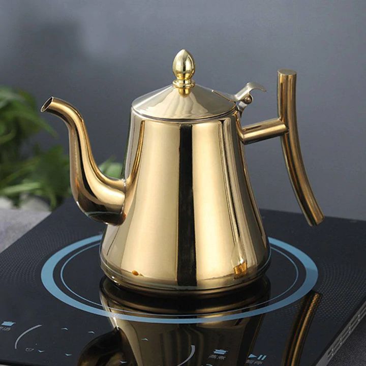Induction Kettle Stainless Steel with Filter - Fast Boiling and Sustainable Design for Home