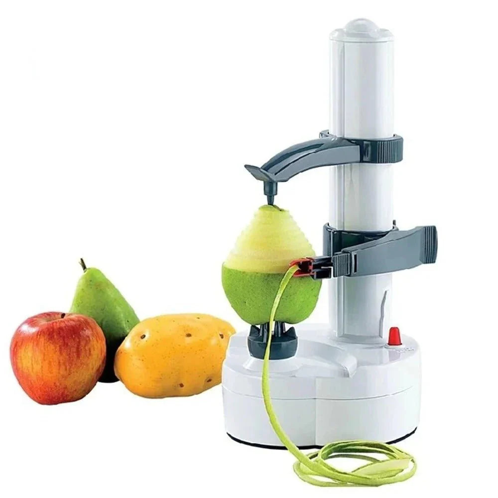 Automatic fruit and vegetable peeler with one-button operation