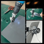 GyroCut – Drill Attachment for Safe & Effortless Sheet Metal Cutting
