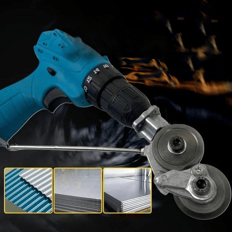 GyroCut – Drill Attachment for Safe & Effortless Sheet Metal Cutting