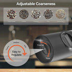 Electric Salt Pepper Grinder Set USB Rechargeable Automatic Spice Mill