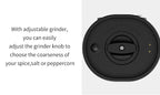 Electric Salt Pepper Grinder Set USB Rechargeable Automatic Spice Mill