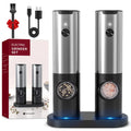 Electric Salt Pepper Grinder Set USB Rechargeable Automatic Spice Mill