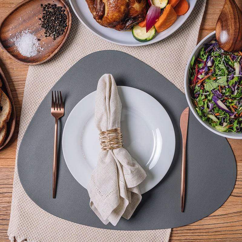 Luxury Leather Placemat and Coaster Set