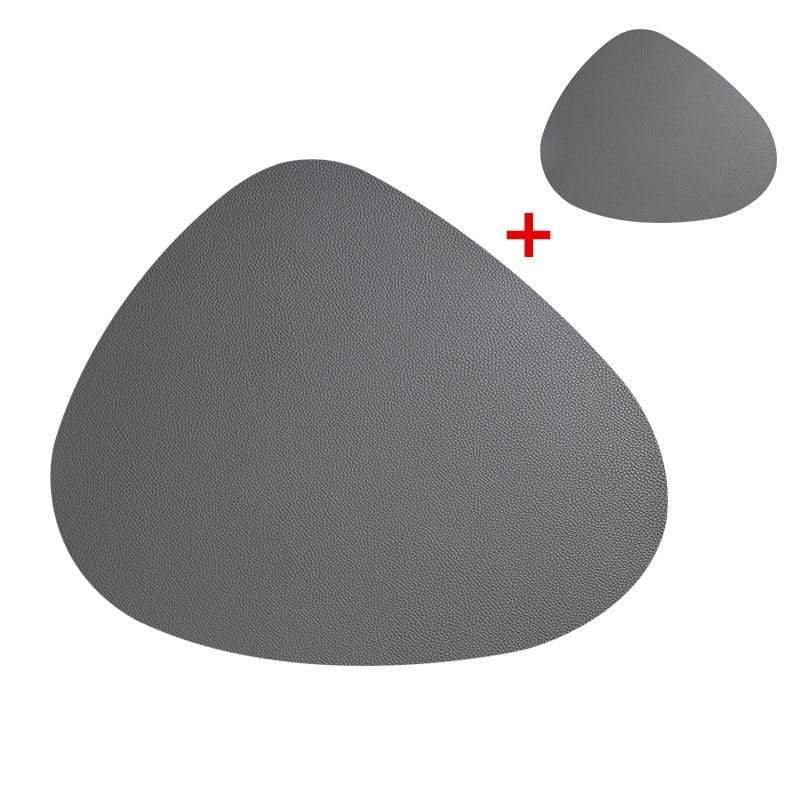 Luxury Leather Placemat and Coaster Set