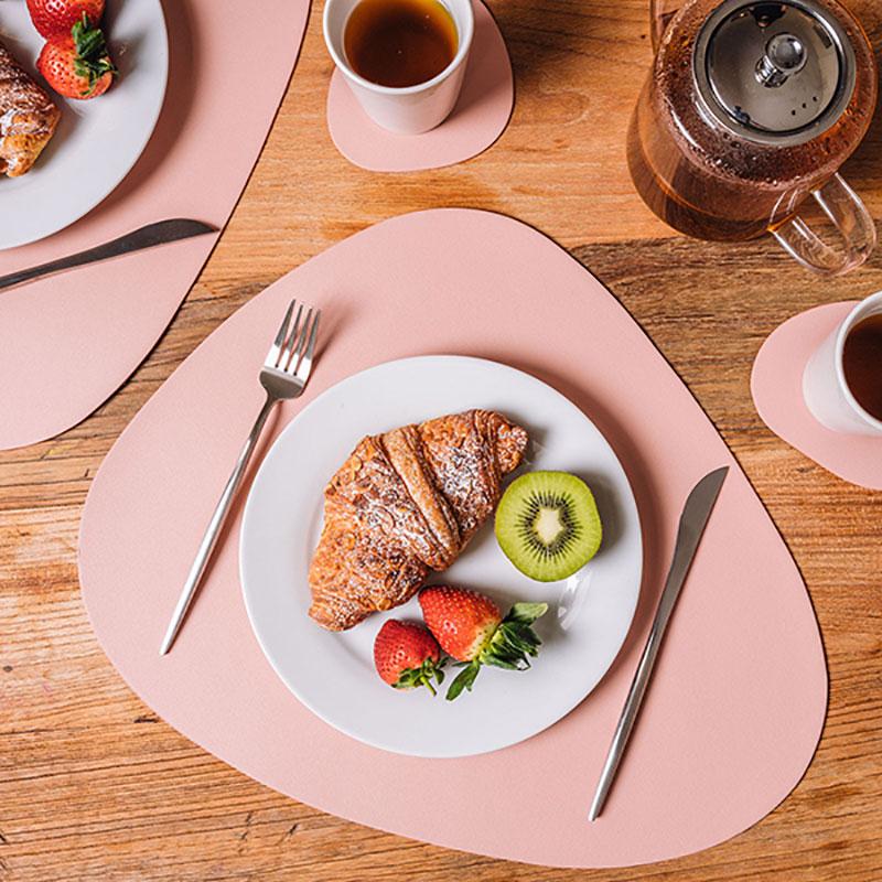 Luxury Leather Placemat and Coaster Set