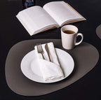 Luxury Leather Placemat and Coaster Set