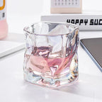 Elegant Glacier Ripple Whisky Glass