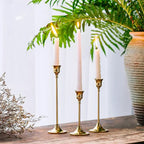 Candle Holders Gold Metal Set for Table Decor