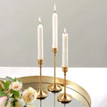 Candle Holders Gold Metal Set for Table Decor