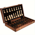 Handcrafted Wooden Chess Set with Extra Pieces