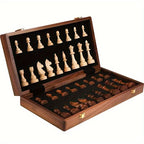 Handcrafted Wooden Chess Set with Extra Pieces