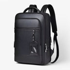 EXECUTREK – Elegant Leather Laptop Backpack with USB Port