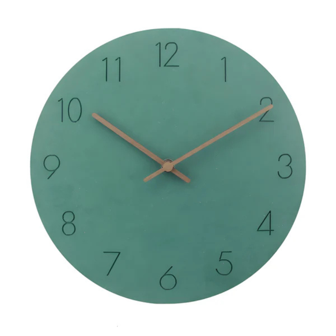 Wooden Minimalist Silent Wall Clock