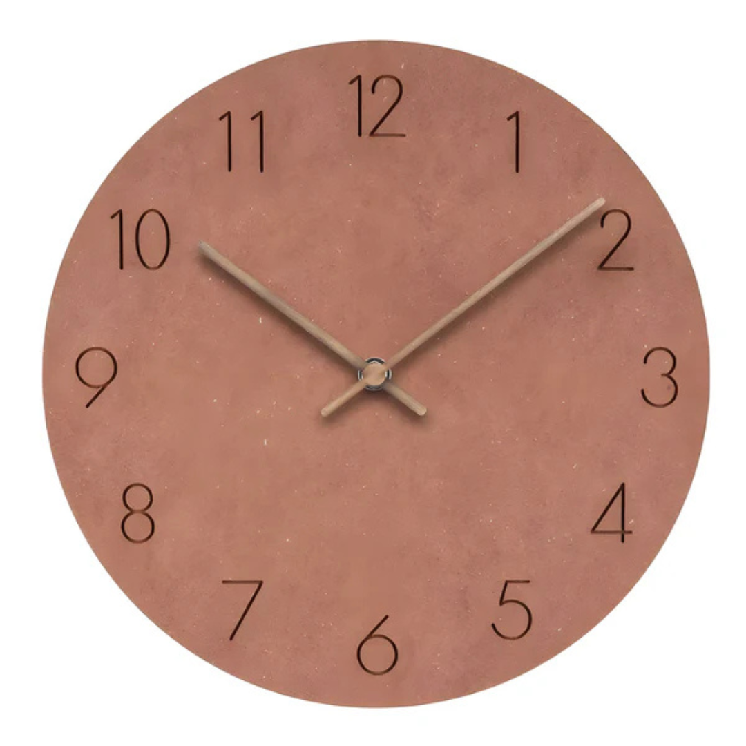 Wooden Minimalist Silent Wall Clock