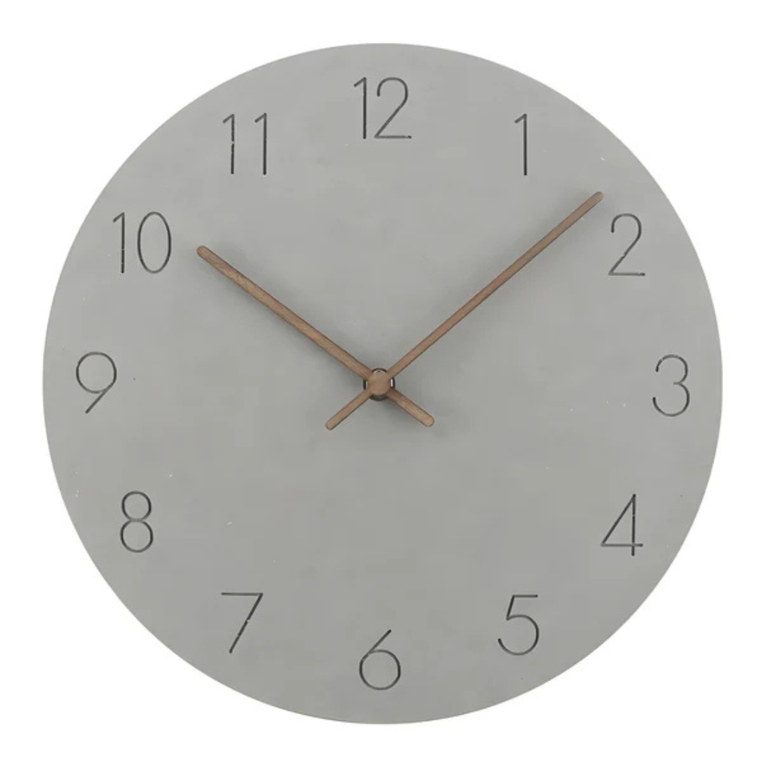 Wooden Minimalist Silent Wall Clock