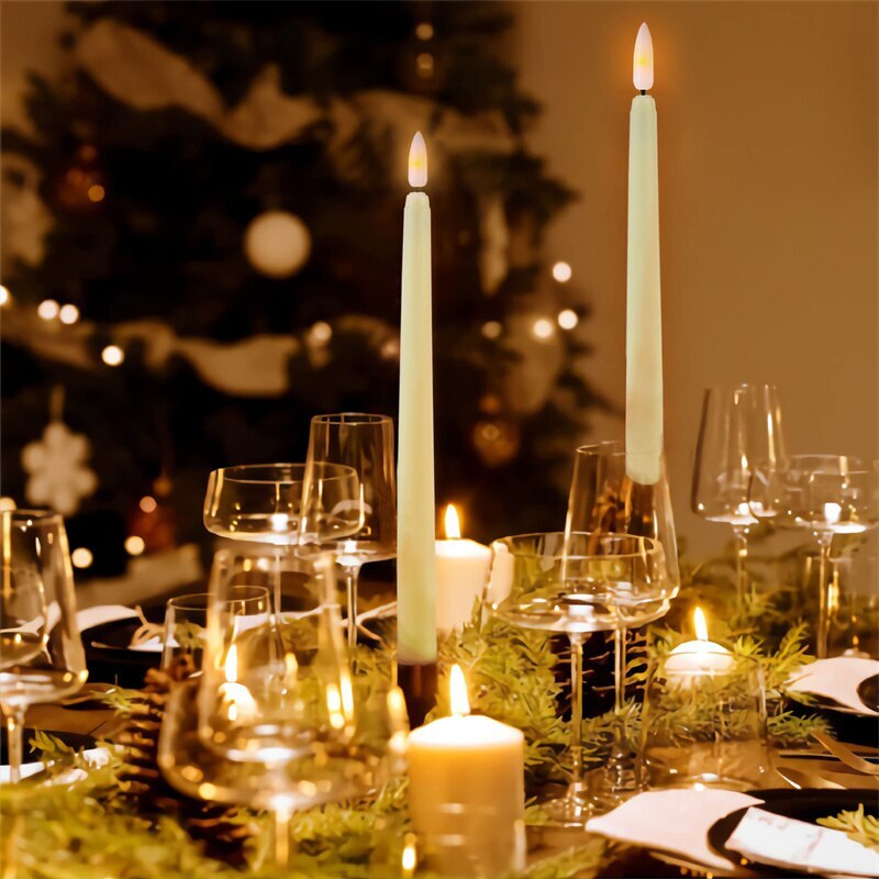 LED Flameless Taper Candles Set