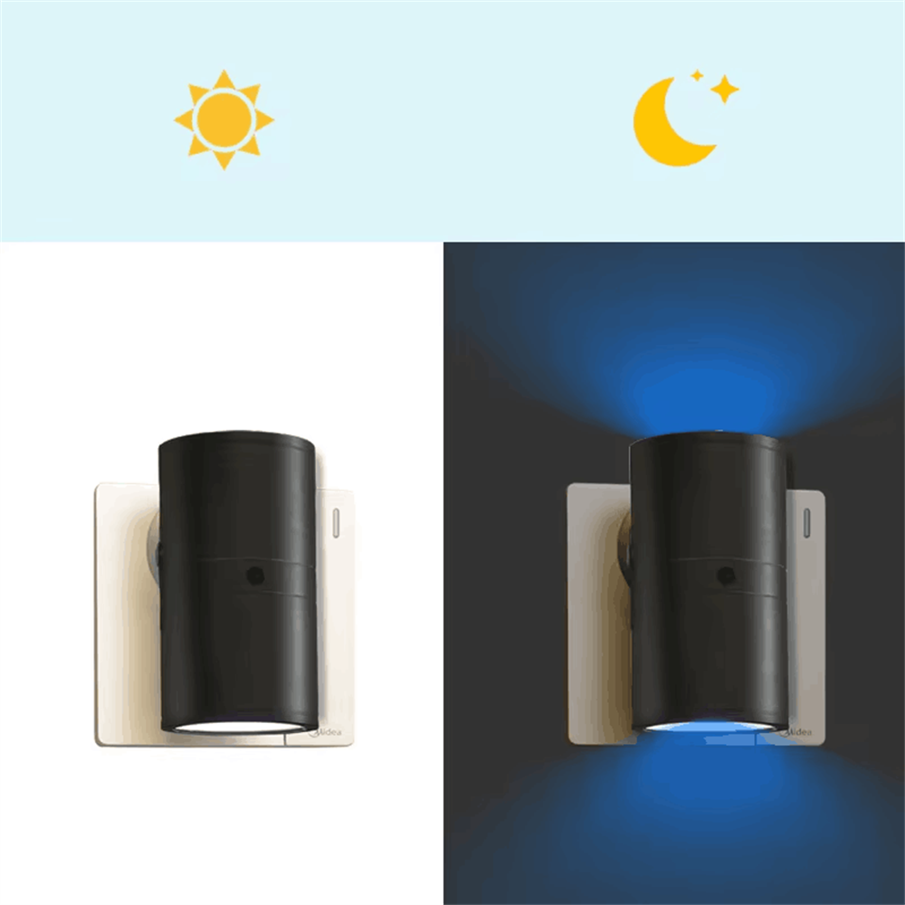 Plug-In LED Wall Light with Motion Sensor and Automatic or Continuous Mode