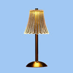 Wireless LED Crystal Table Lamp with Cord-Free Design for Bedroom or Office