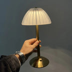 Crystal Table Lamp with USB Charging and Warm LED Light
