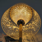 Wireless LED Crystal Table Lamp with Cord-Free Design for Bedroom or Office