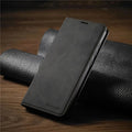 iPhone Leather Case with Magnetic Closure and Protection