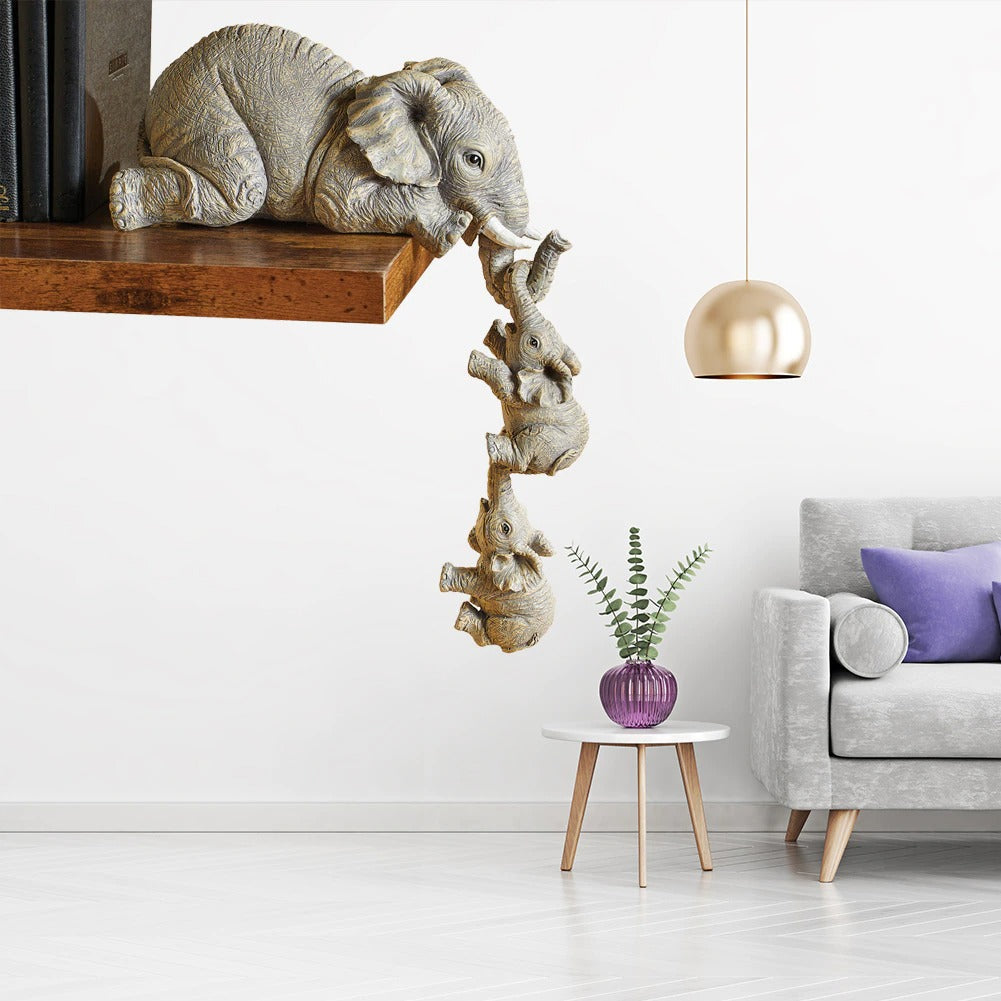 Artistic Elephant Figurine in 3 Parts