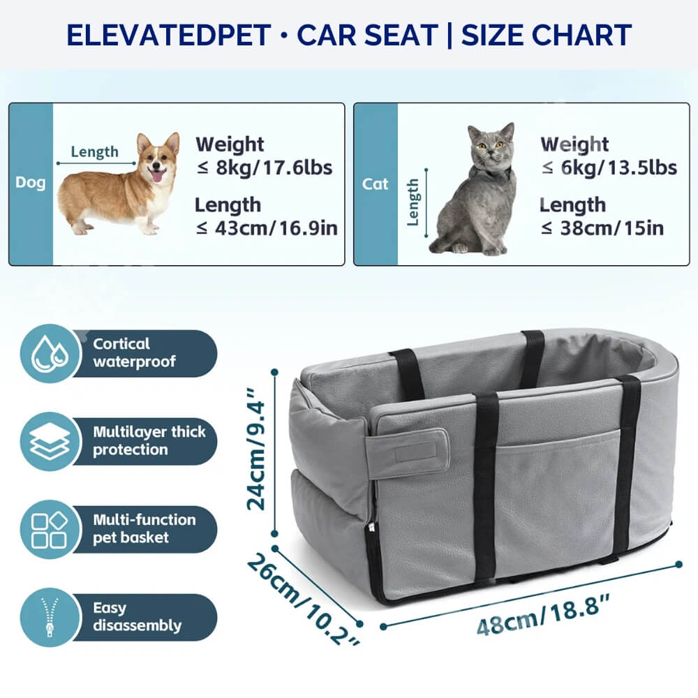 ElevatedPet - Dog & Cat Car Seat