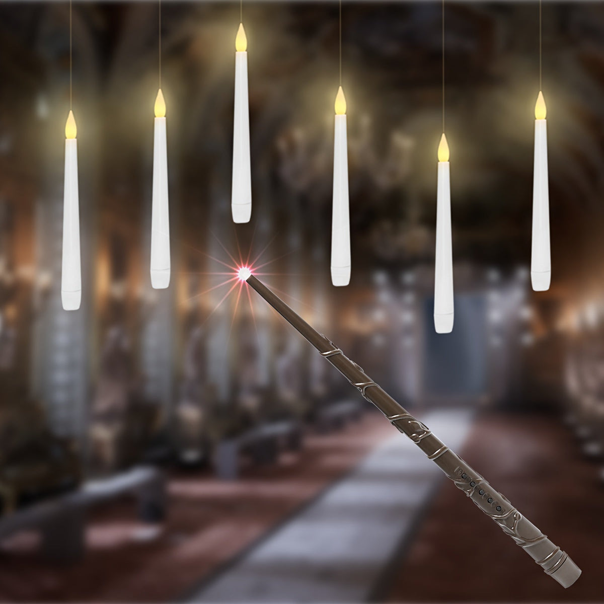 LED Candles Hanging Flickering Flameless Set