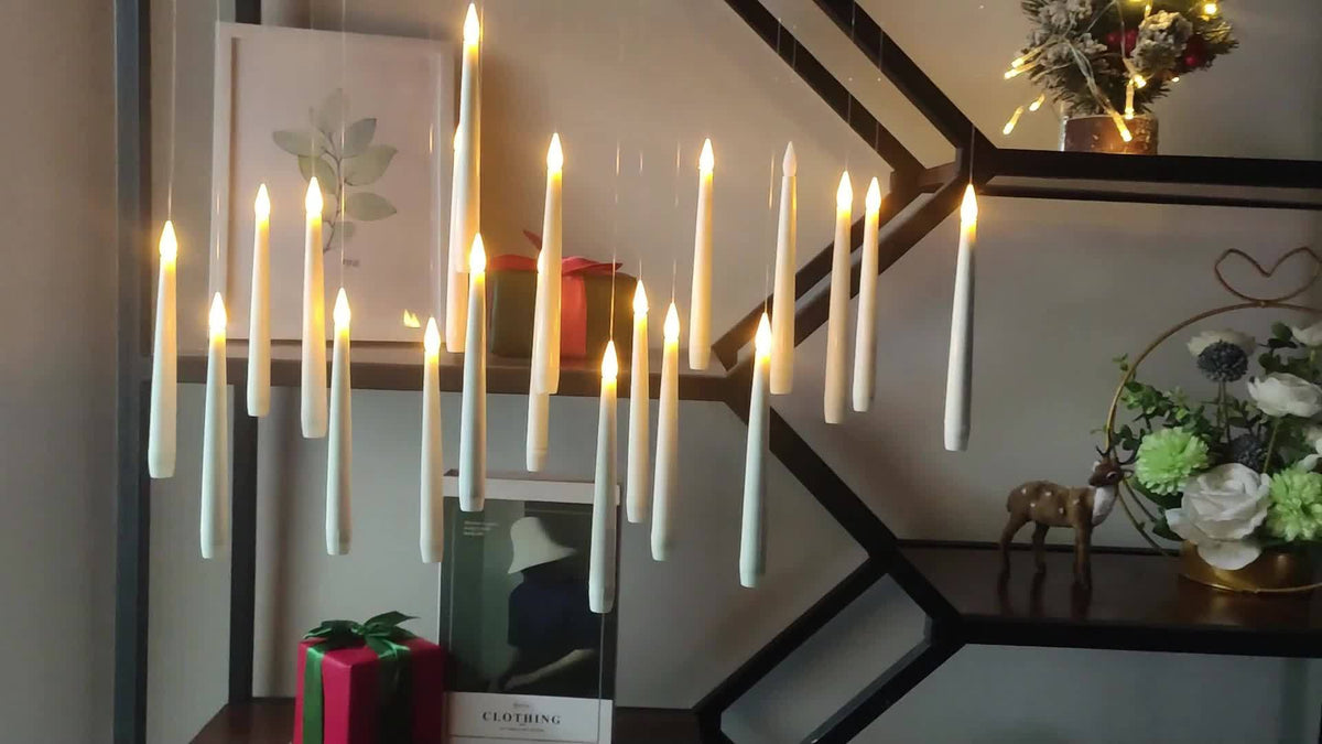 LED Candles Hanging Flickering Flameless Set