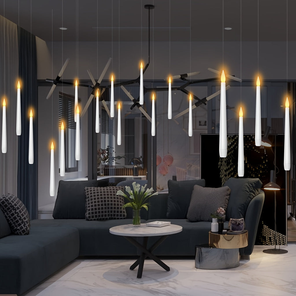 LED Candles Hanging Flickering Flameless Set