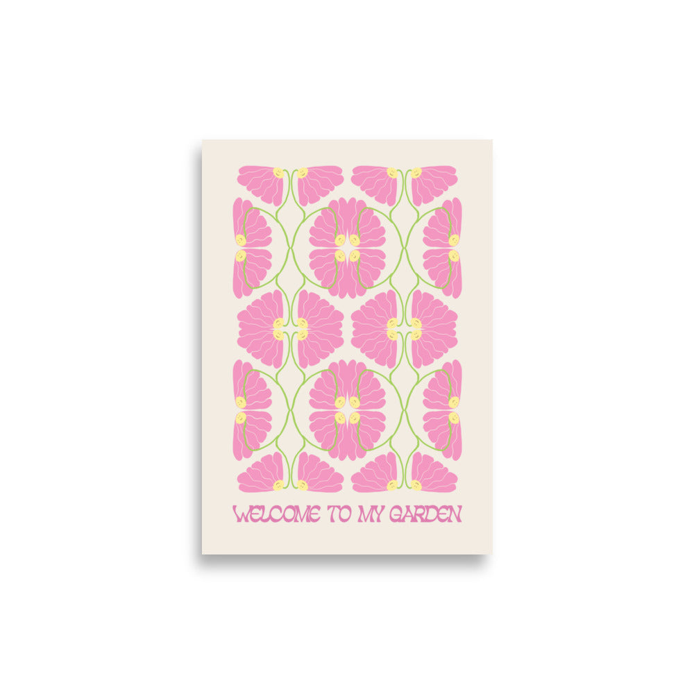 Welcome to my Garden - Pink Daisy