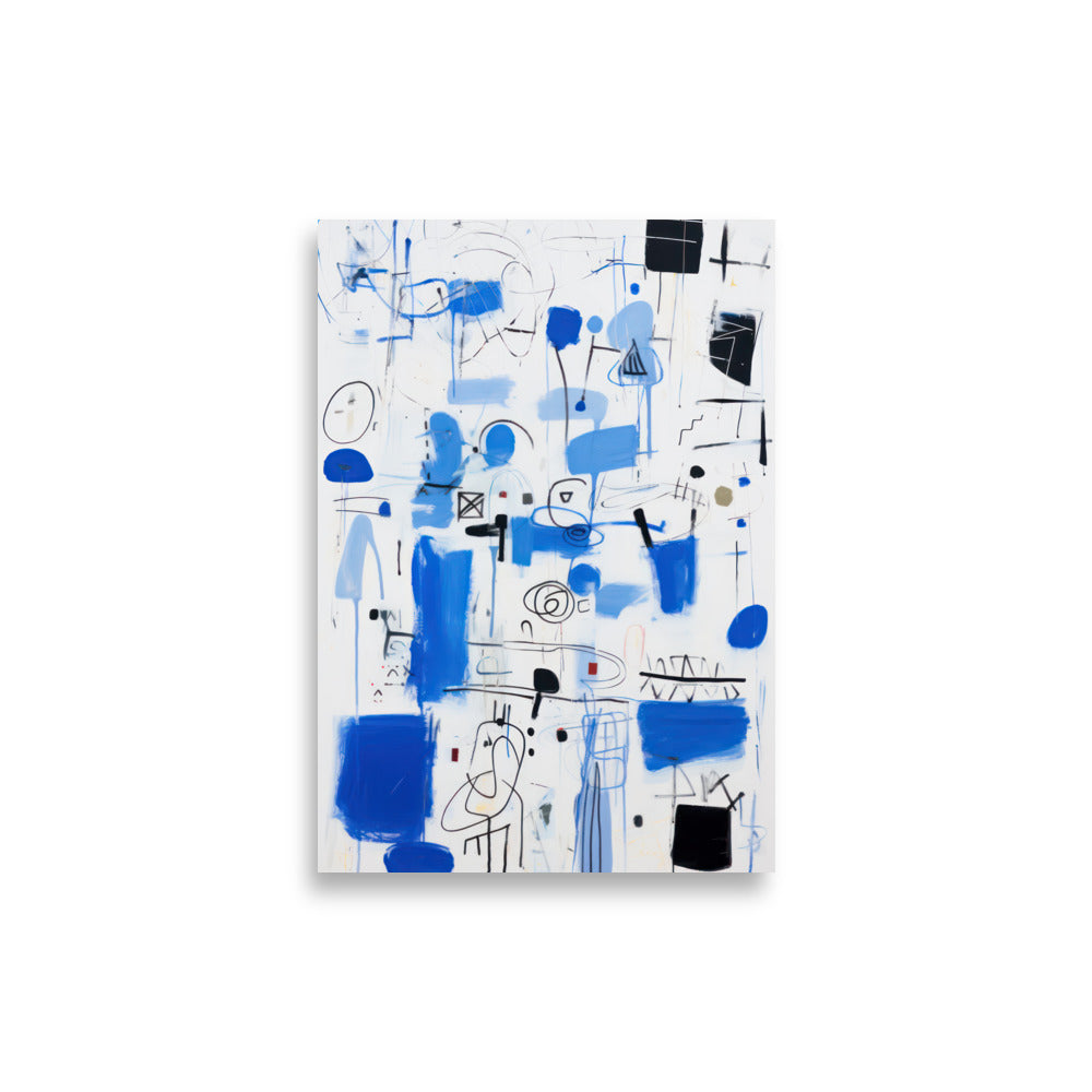 Blue Scribbles 2