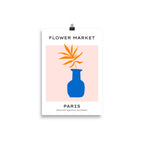 Flower Market - Paris - Palm in the Blue Vase