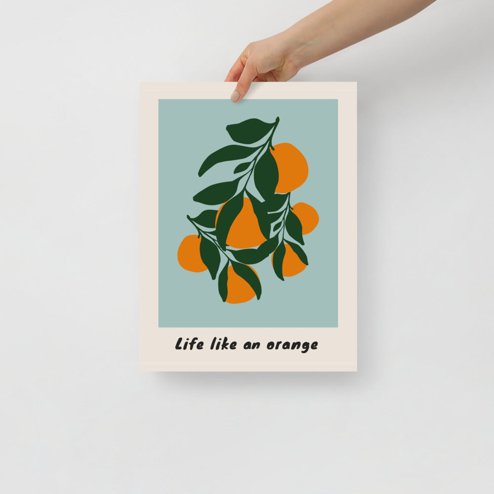 Life Like An Orange Wall Art