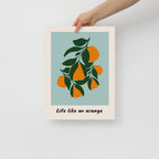 Life Like An Orange Wall Art