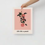 Life Like a Peach Wall Art