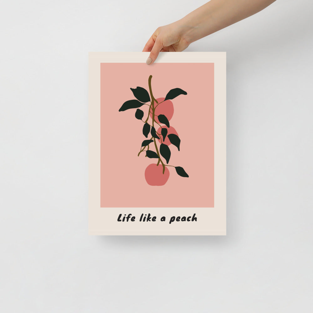 Life Like a Peach Wall Art